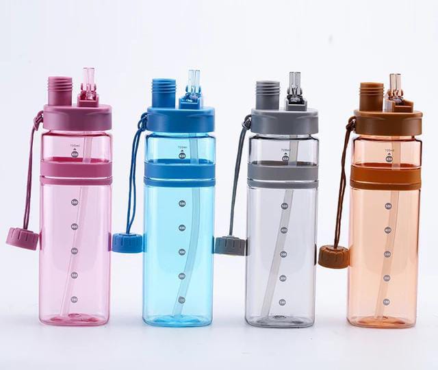 Special Offers!! Kids water bottle with straw ,BPA-Free Tritan Plastic Little Girls and boysSmall Clear Drinking Bottle for School Time