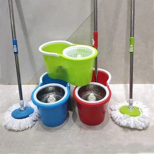 MOP SPIN. 360 Spin Mop Rotating Bucket With Long Adjustable Mop With Metal Spinner