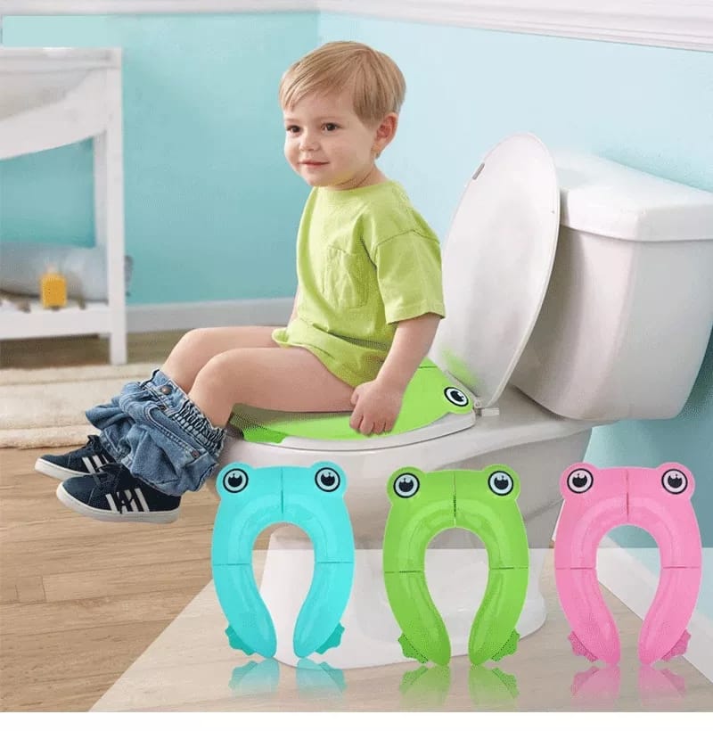 Foldable kids potty training seat,Baby Folding Travel Potty Training Seat for Toddlers, Fits Round & Oval Toilets, Non-Slip Suction Cups,
