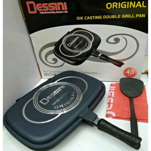 Grill Pan  Dessini Two-Sided Double Grill Non-stick Pressure Pan 40 Cm Enjoy Well Cooked Nyama  Choma At The Confurt of  Your Home Always Cook at Low Temparature