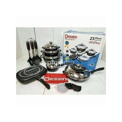 Cookware Set. Dessini 23 PCS COOKWARE SET NON STICK DURABLE