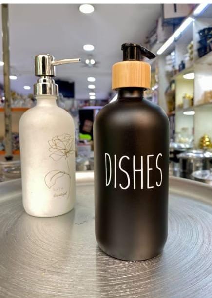 Ceramic Soap Dispenser Ceramic Soap Pump Dispenser Can Fill Liquid for Bathroom/Kitchen