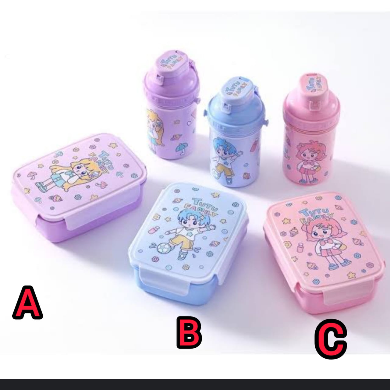 ✅Lunch box+ a bottle, Snack Box Containers for Adults Kids, Lunchable Meal Prep Containers Reusable, Divided Food Storage Containers with Lids, With compartment inside and a spoon, folk
