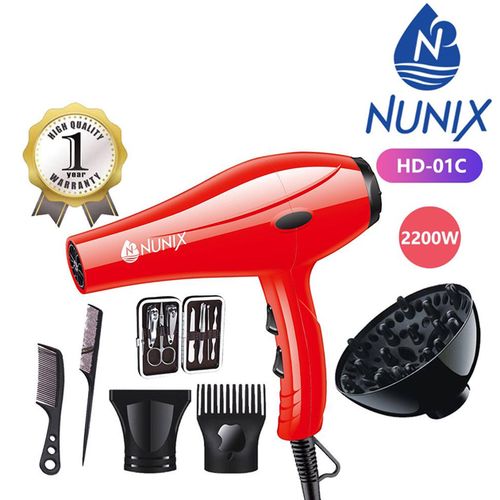 SPECIAL OFFERS BEST PRICES ONLY. Nunix Hair Blow Dryer With Beauty Accessories