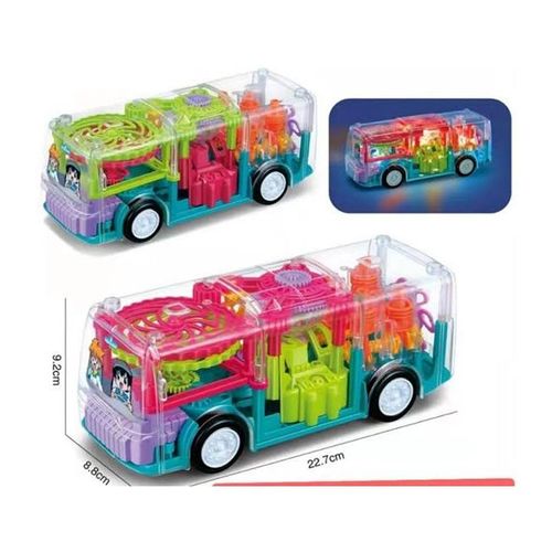 Generic3D Children Concept Musical Lights Transparent Toy Car Bus BEST GIFT