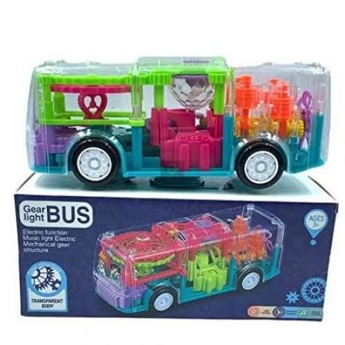 Generic3D Children Concept Musical Lights Transparent Toy Car Bus BEST GIFT