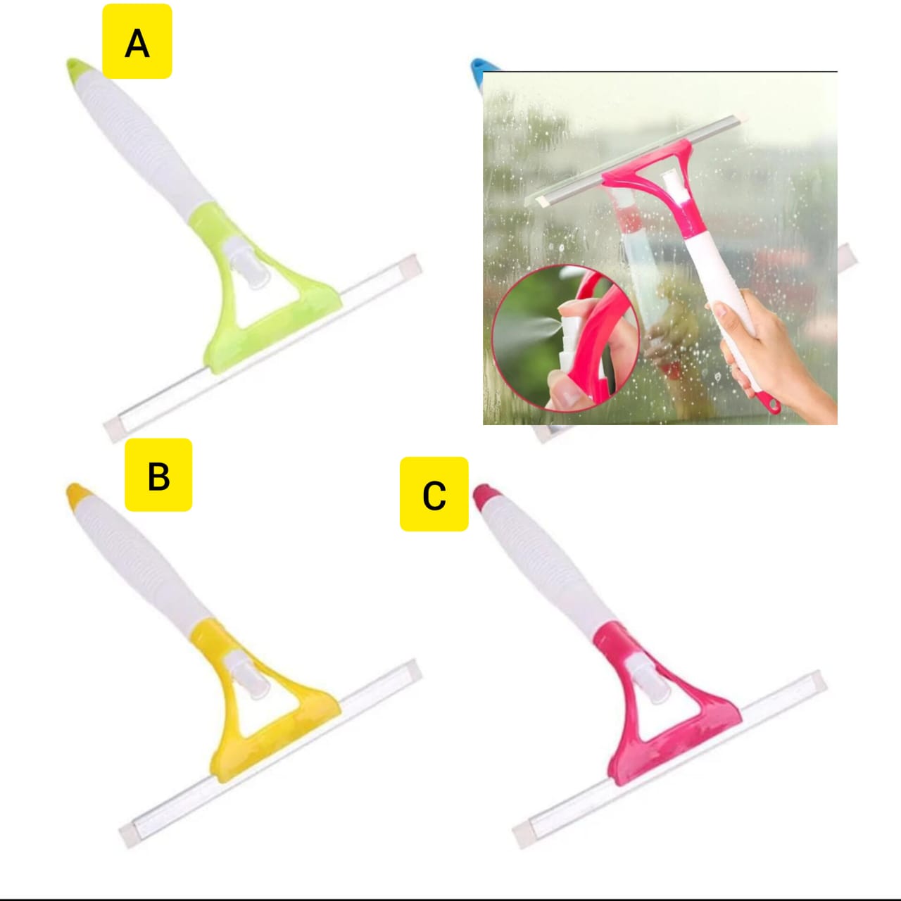 Generic  Glass Window Cleaner Brush Clean Scraper/Car Wiper