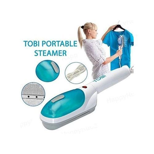 Tobi Portable Handheld Travel Iron Steam Brush Clothes Laundry And Garment Steamer.Quickly removes wrinkles Safe for all fabrics