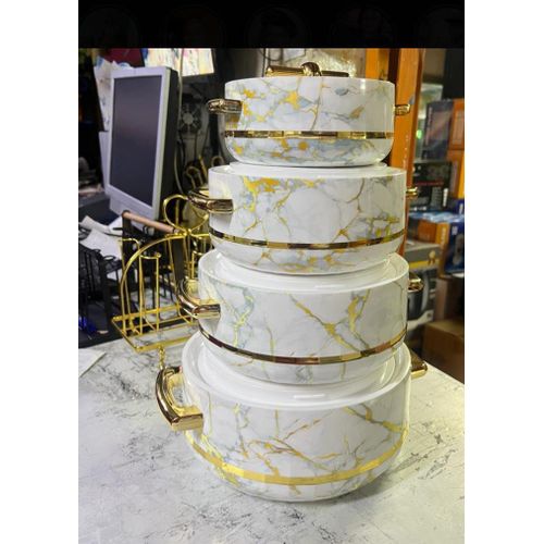 HOTPOTS. SPECIAL OFFER  REDUCED PRICE  Turkish Quality 4 Pieces Set Insulated Hot Pots Casserole Set Comfortable carrying during travel, picnics etc