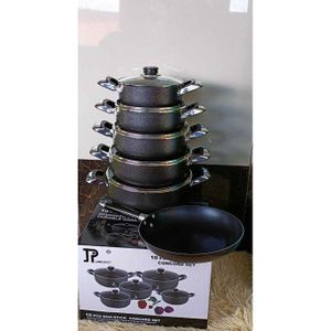 SPECIAL OFFERS. JP Jamesport JP 10Pcs Heavy Non-Stick Granite Cooking Pot Sufuria With Pan & Cookware Set HAS A VERY GOOD QUALITY HIGHLY RECOMMENDED