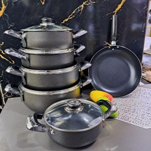 SPECIAL OFFERS. JP Jamesport JP 10Pcs Heavy Non-Stick Granite Cooking Pot Sufuria With Pan & Cookware Set HAS A VERY GOOD QUALITY HIGHLY RECOMMENDED