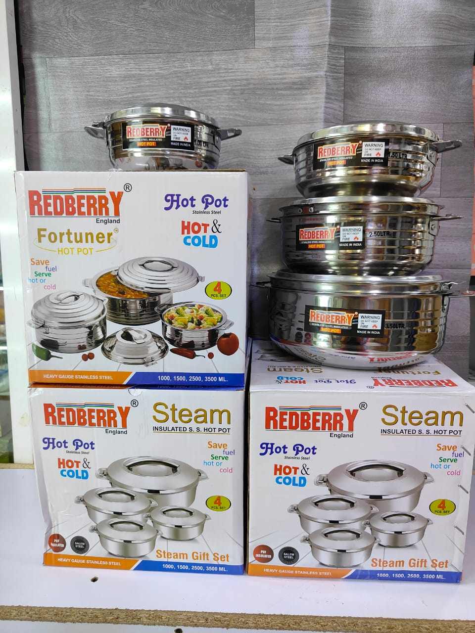 HOTPOTS. KILLMALL SPECIAL OFFER NOW ON Matrix Stainless Steel Insulated Hot Pot, 4PCs Set SELLING AT A WHOLASALE PRICES ON ksh 3894