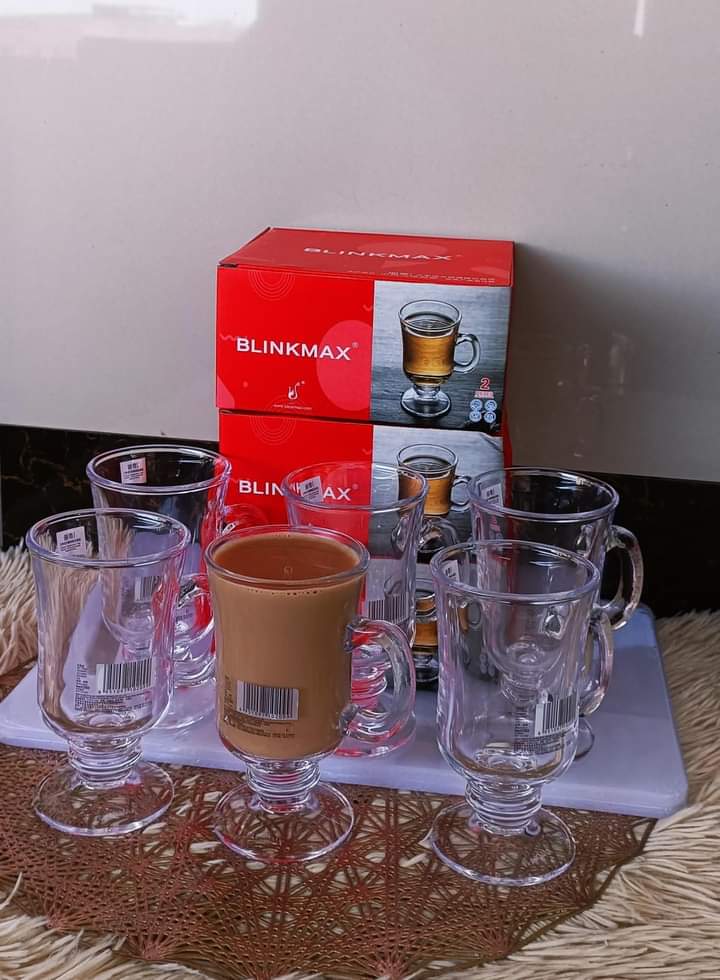 IRISH MUGS. Generic 6 Pcs Irish Glass Mugs/ coffe cups NOW AVAILABLE SELLING AT A WHOLASALE PRICES ONLY KSH 1999