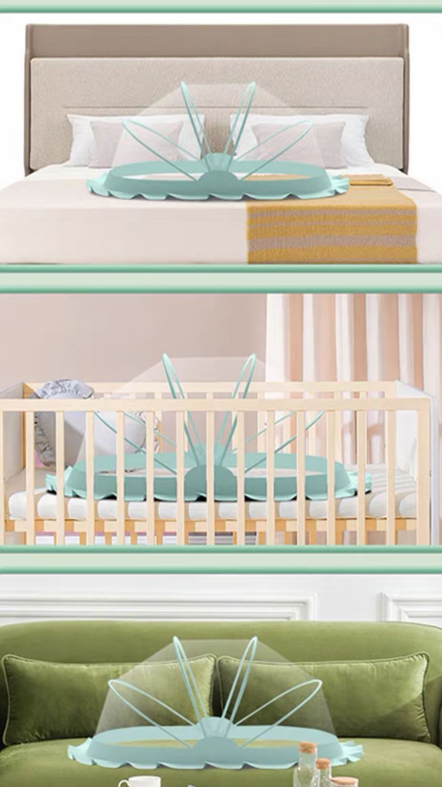 South Korea baby mosquito net Small bed full cover child mosquito cover foldable mosquito net