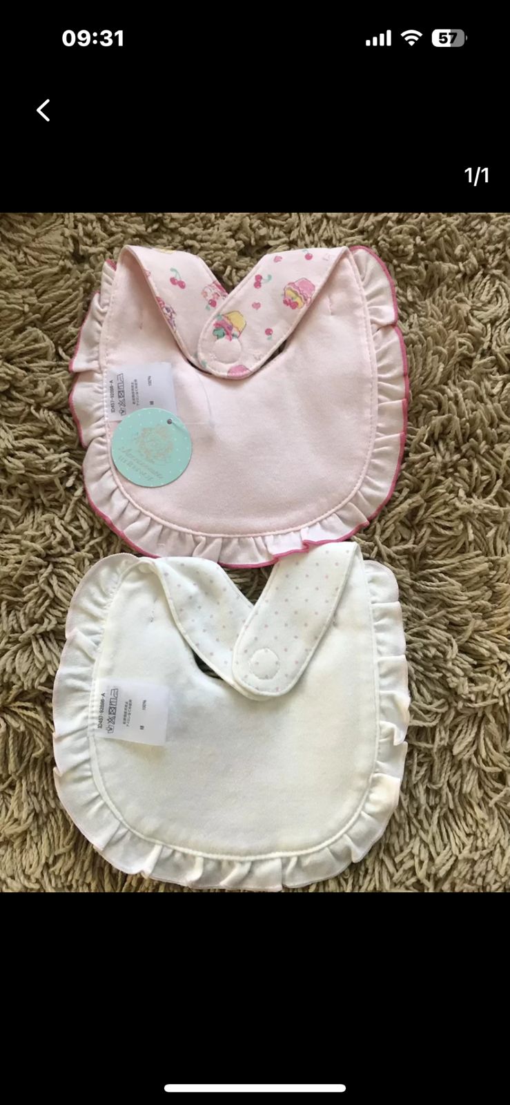 Baby Feeding Bibs/ Burp Cloth----10pcs