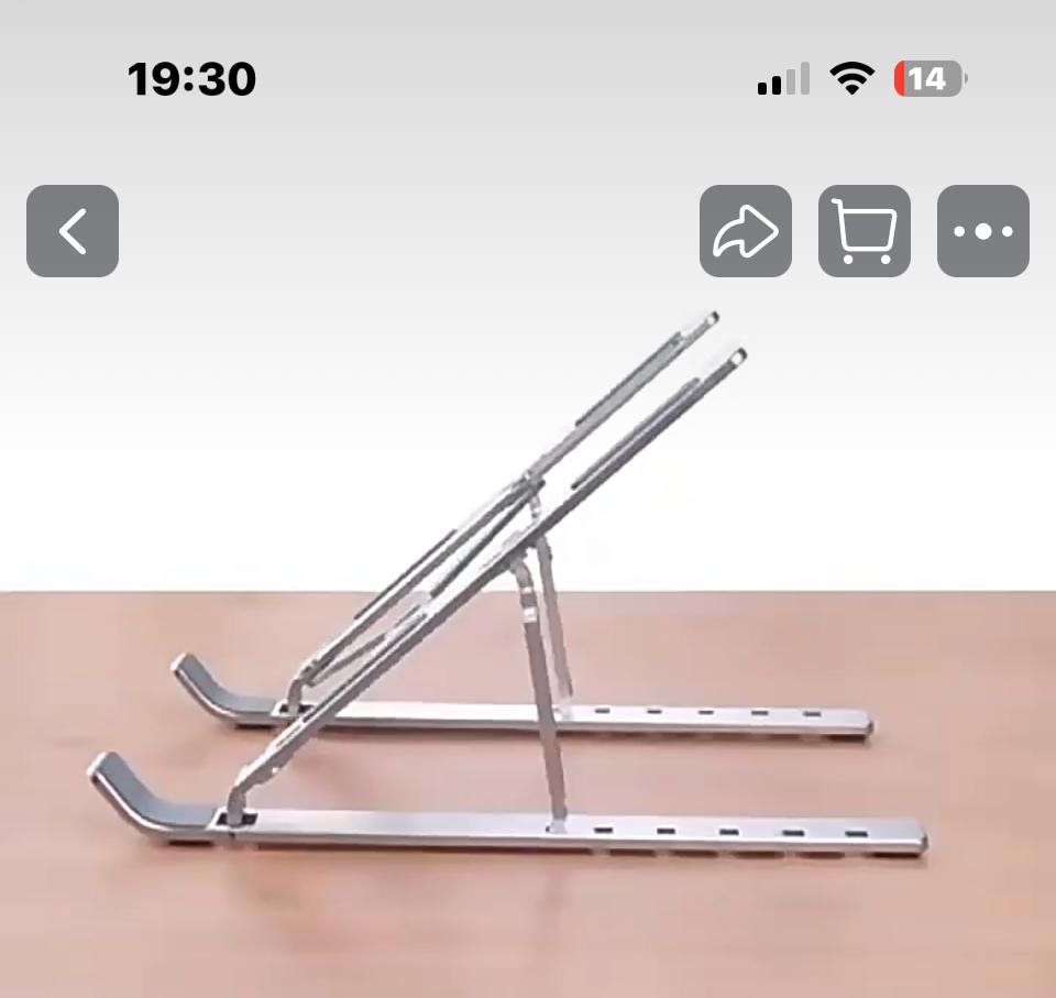 100% Aluminium Alloy Foldable Laptop Stand, Ergonomic Laptop Holder Tablet Holder Mounts,Adjustable Riser Cooling Bracket with 10 to 18 Inches Notebook Computer Mounts & Stands