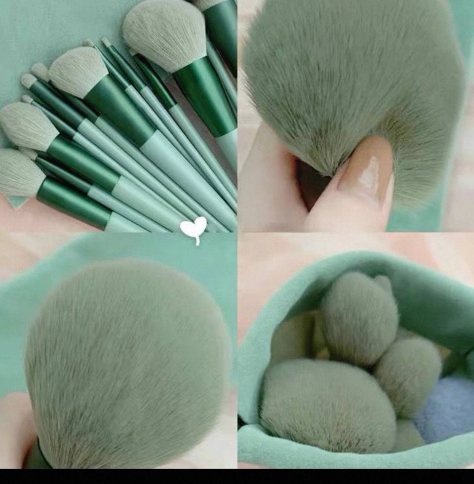 New 13Pcs Makeup Brush Set Foundation Powder Eyebrow Eyeshadow Blending Blush Brushes Beauty Make Up Kit Tool