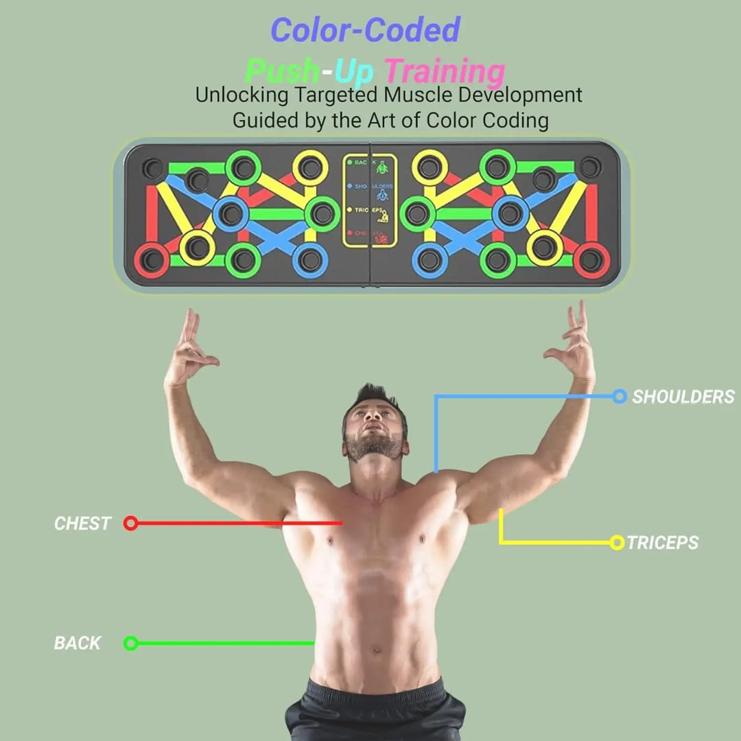 Foldable Push up board for chest, back, shoulders and triceps