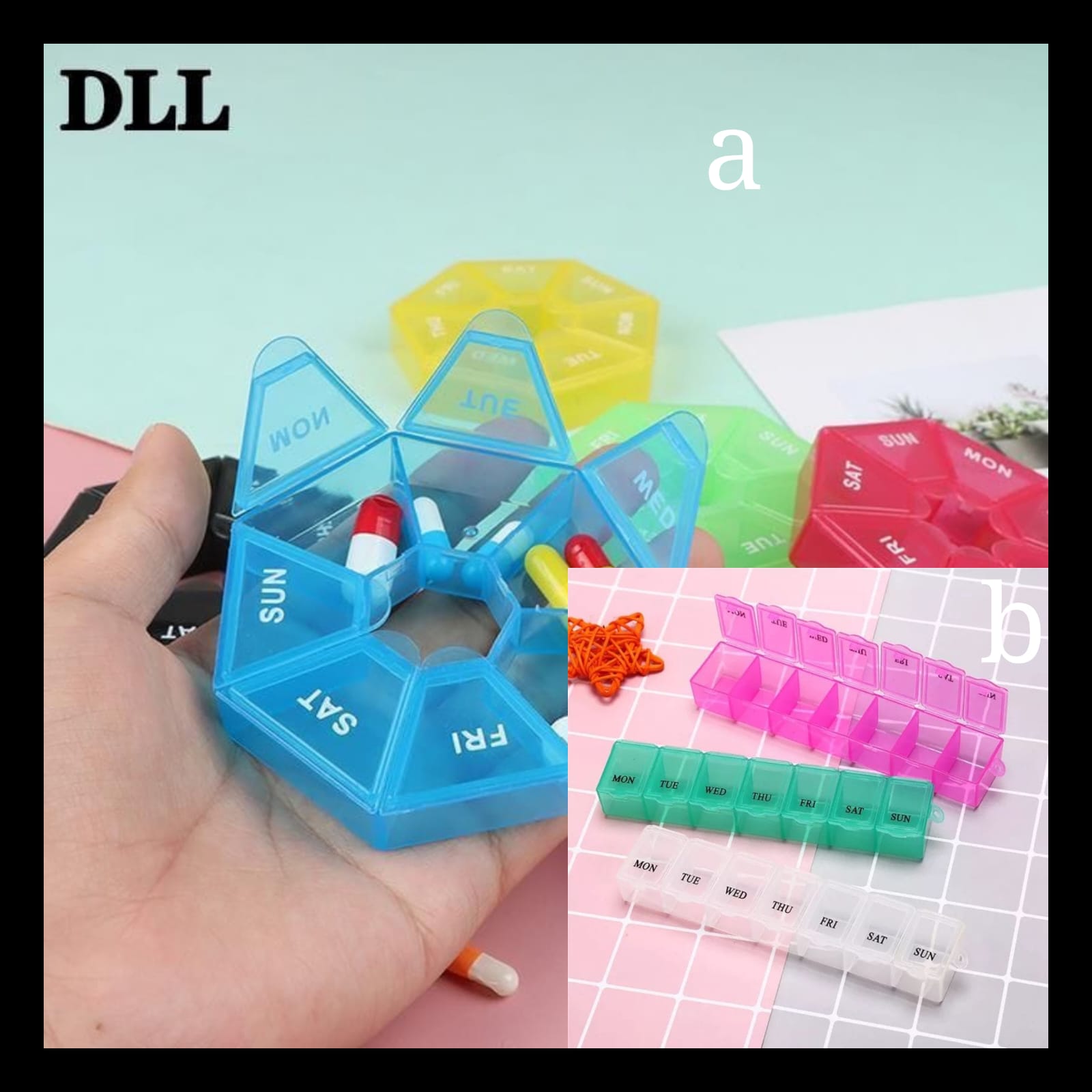 Weekly pills organiser