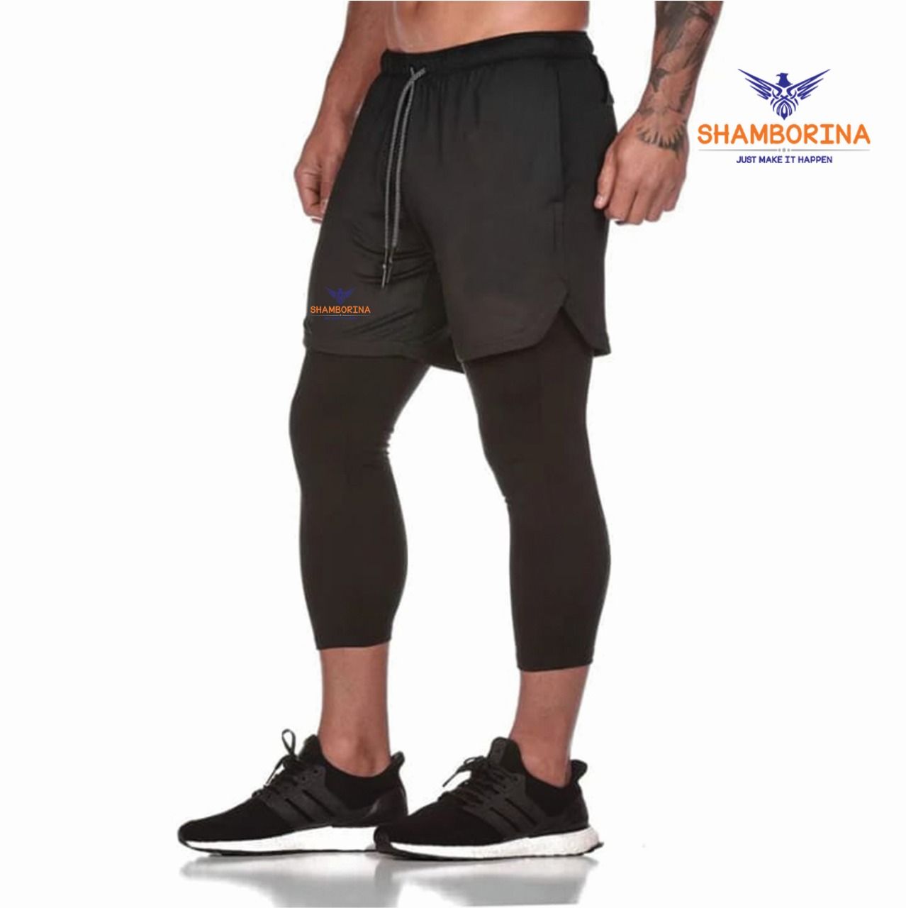 {OFFER !!  OFFER !!} Gym Shorts With Leggings – Comfortable, Stylish & Performance-Ready