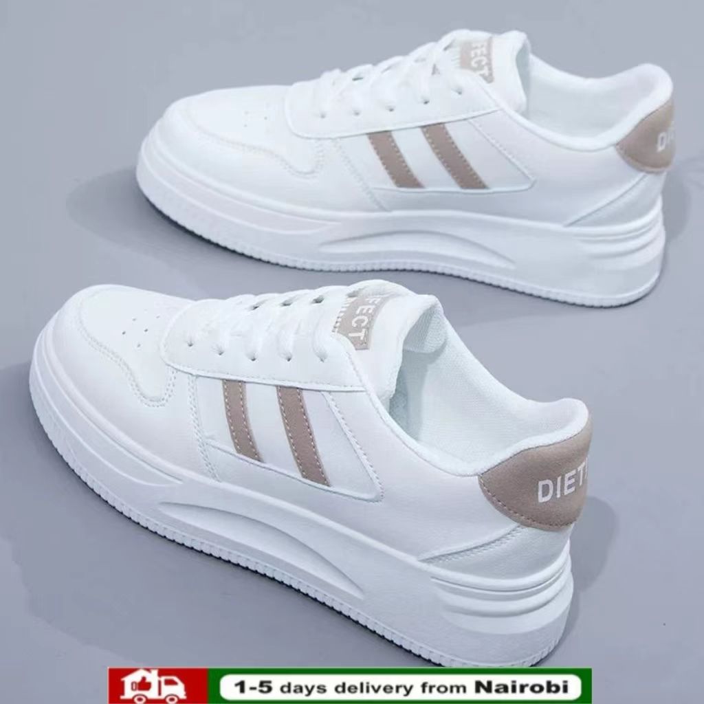 ZHR  white Athletic shoes  women's shoes breathable casual sports shoes pu uppert flat shoes female