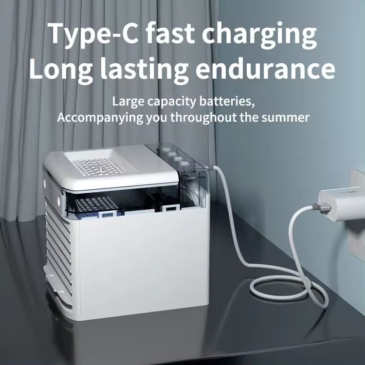 Portable Desktop USB Water Cooling Fan Desk Fan Mini Air Cooler Fan For Home