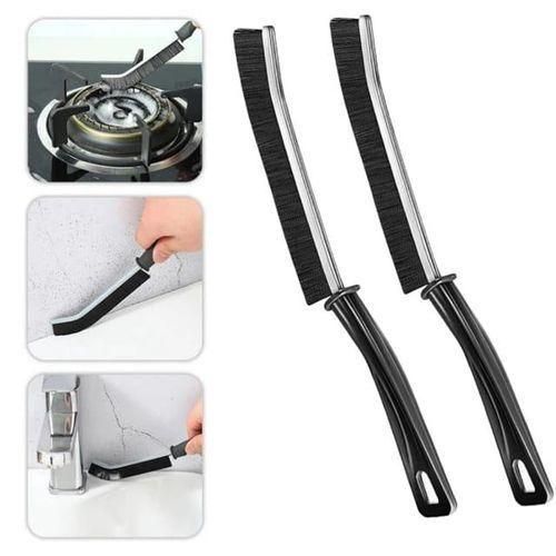 2 Pcs Gap Cleaning Brush Crevice Cleaning Brush Multifunctional Crevice Cleaning Tool Dead Corners Brushes for Bathroom Kitchen Tiles Window Door Track Deep Cleaning Brush