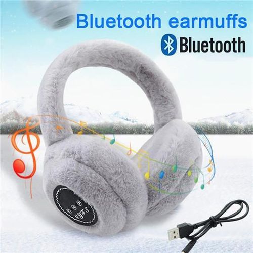 Plush Warm Earmuffs Wireless Earphones For Ladies And Children Ear-hook Warm Fluffy Earmuffs Winter Headphones Powerbank Buy Plush Warm Earmuffs