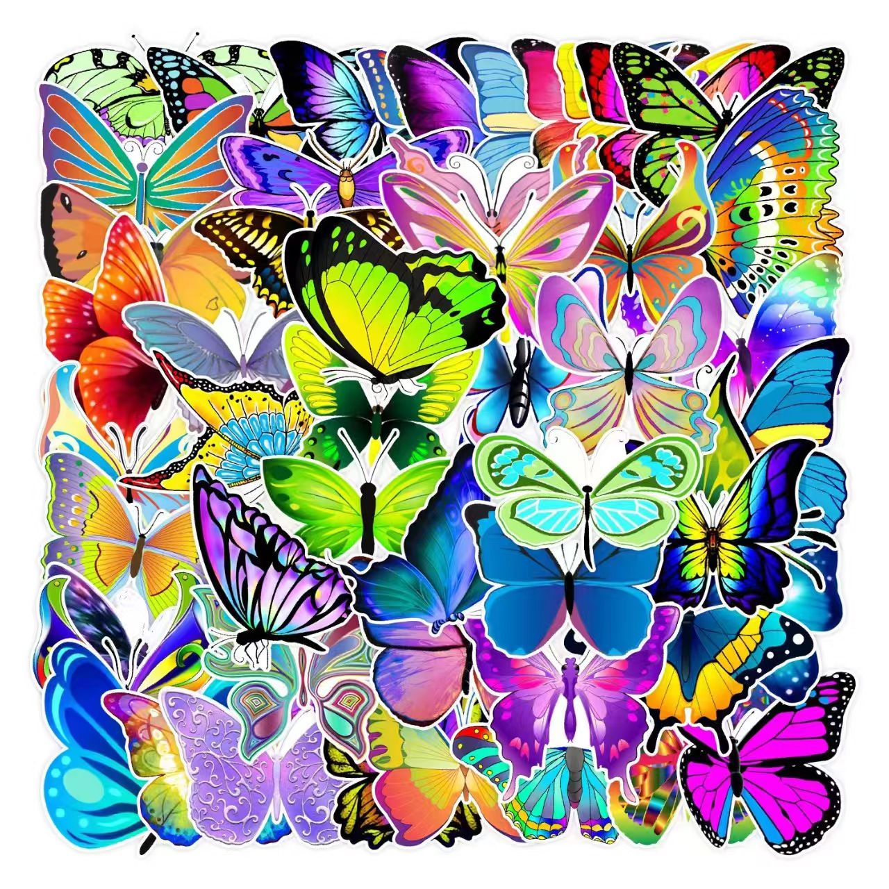 UPHUI 50PCS  Stylish Universal DIY Stickers Boho Graffiti Stickers for DIY Luggage Laptops Skateboards Motorcycle Bikes Suitcase Decals Graffiti Stickers