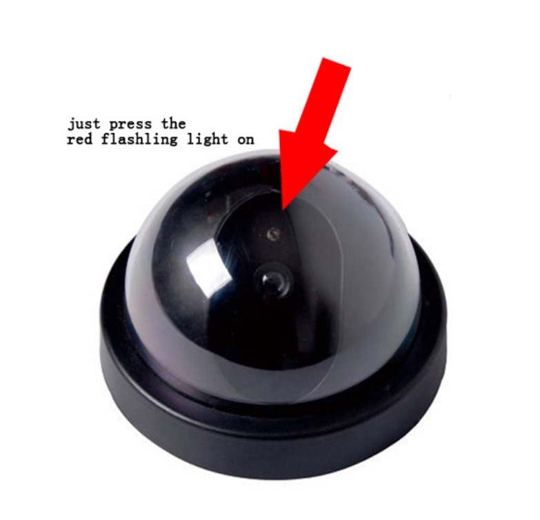 UPHUI Fake Security Camera Simulated Surveillance Camera Design Simulated Camera Simulated Surveillance Fake Dome Large Fake Surveillance Fake Camera with light