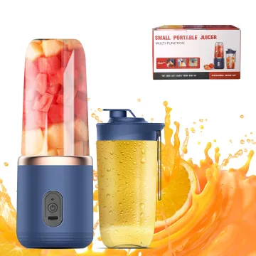 UPHUI Personal Blender for Shakes and Smoothies Portable Mixer Fruit Juicer USB Rechargeable with 6 Blades Handheld Blenders for Sports Travel and Outdoors Small Electric Mini Blender Blue,as the picture shows
