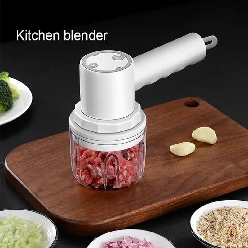 UPHUI 3-in-1 portable electric meat grinder, egg beater, butter mixer, multifunctional automatic mixing, handheld meat grinder, practical kitchen tool, butter mixer, electric garlic machine