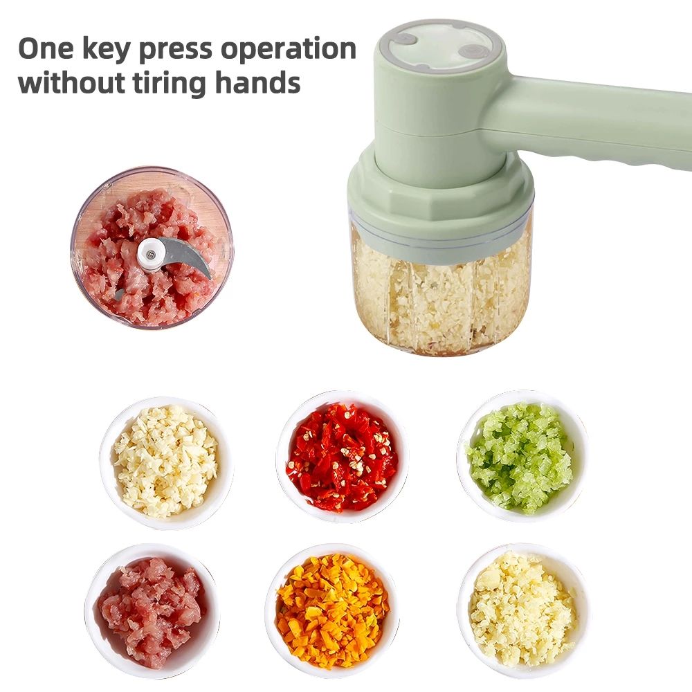 UPHUI 3-in-1 portable electric meat grinder, egg beater, butter mixer, multifunctional automatic mixing, handheld meat grinder, practical kitchen tool, butter mixer, electric garlic machine