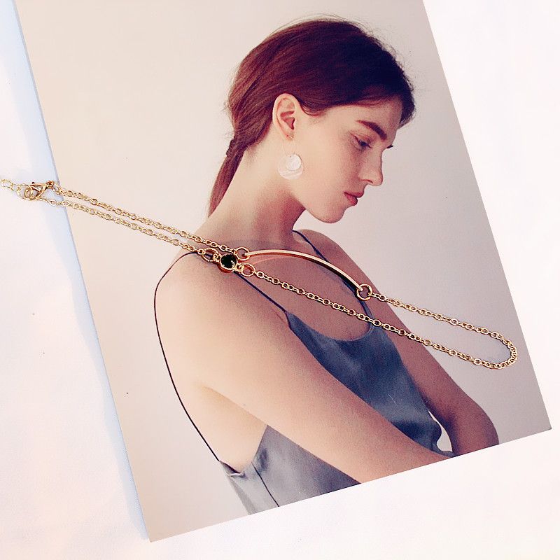UPHUI Bracelet design wrapped double layered wearing personality elegant simple fashion bracelet double layered design geometric bracelet temperament female Daily wearing, students
