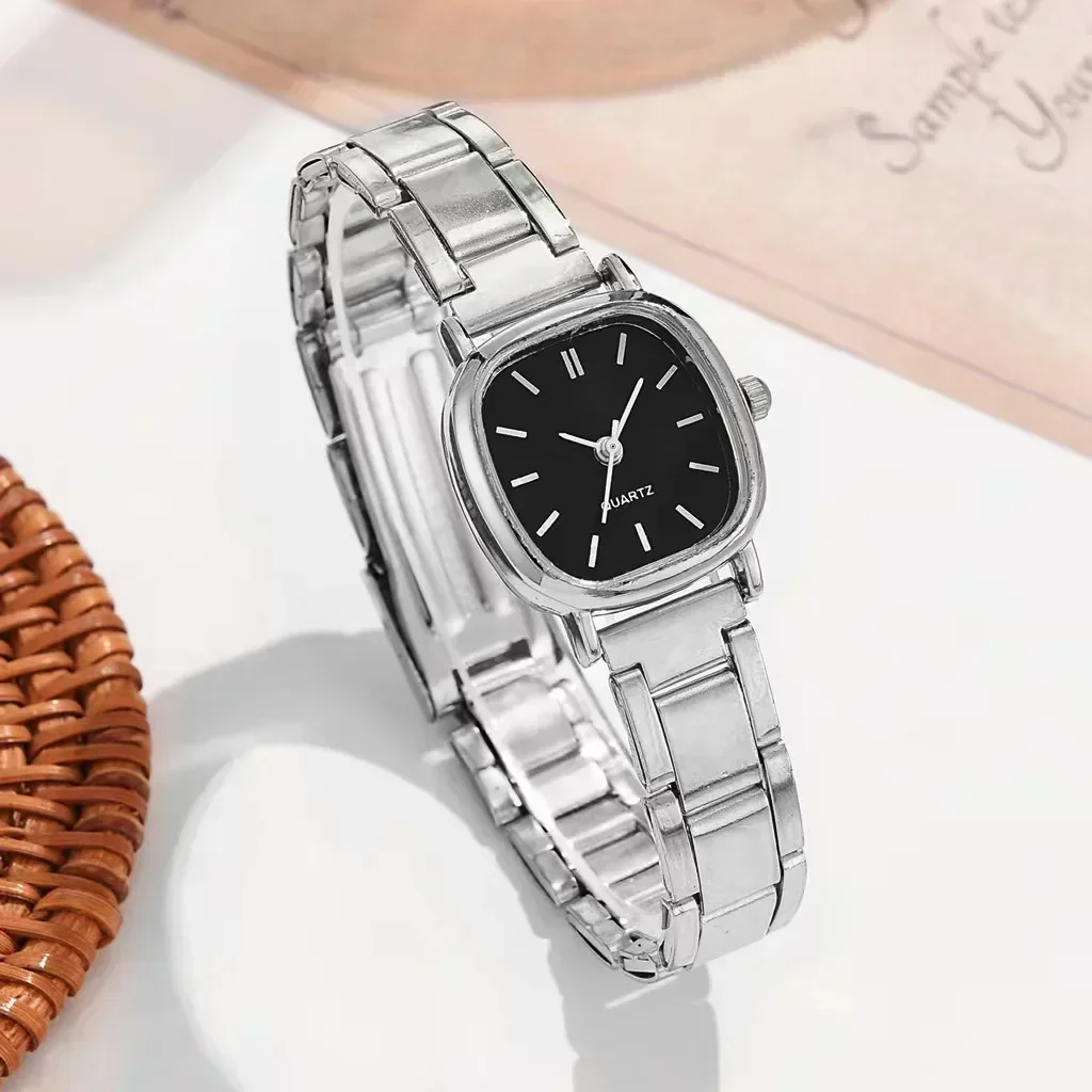 UPHUI Luxury Wrist Watches for Women Fashion Analog Quartz Watch Stainless Steel Strap Ladies Watch Casual Digital Bracele Watch Gift box