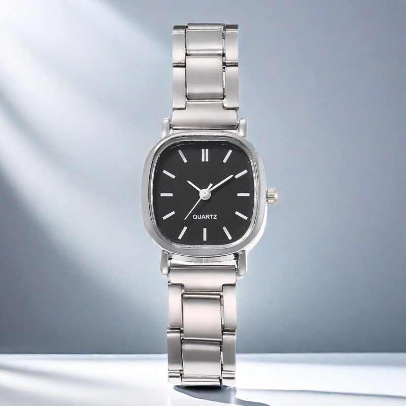 UPHUI Luxury Wrist Watches for Women Fashion Analog Quartz Watch Stainless Steel Strap Ladies Watch Casual Digital Bracele Watch Gift box