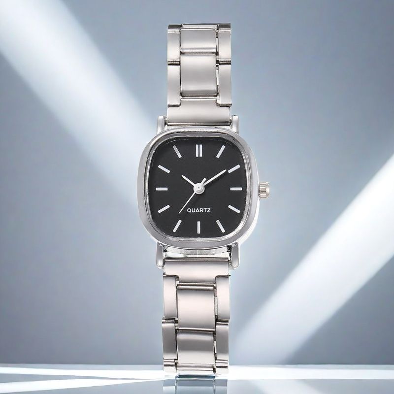 UPHUI Luxury Wrist Watches for Women Fashion Analog Quartz Watch Stainless Steel Strap Ladies Watch Casual Digital Bracele Watch Gift box