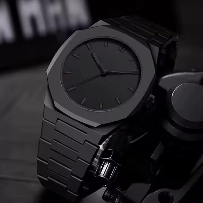 Modern Arabic Numeral Watch With Polycarbonate Band Octagonal Case Analogue Display For Man Wear It Daily Or Give Gifts To Friends