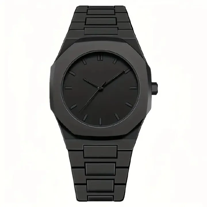 Men Watch With Polycarbonate Band Octagonal Case Analogue Display For Man Wear It Daily Or Give Gifts To Friends