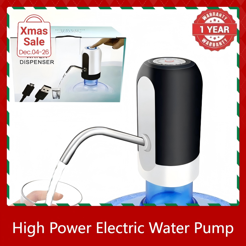 UPHUI Water Extractor Automatic Water Bottle Pump USB Rechargeable Electric Water Bottle Filler Dispenser Portable Universal Water Bottle Pump with Switch for Home Kitchen Office Camping
