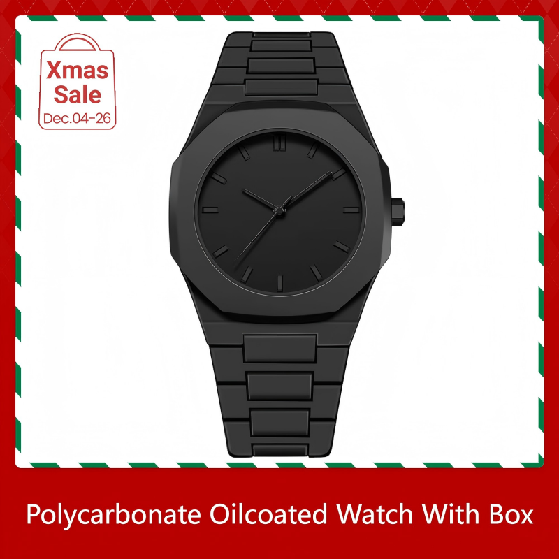 Modern Arabic Numeral Watch With Polycarbonate Band Octagonal Case Analogue Display For Man Wear It Daily Or Give Gifts To Friends