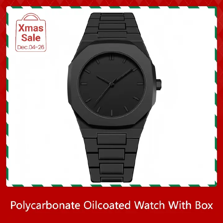 Modern Arabic Numeral Watch With Polycarbonate Band Octagonal Case Analogue Display For Man Wear It Daily Or Give Gifts To Friends