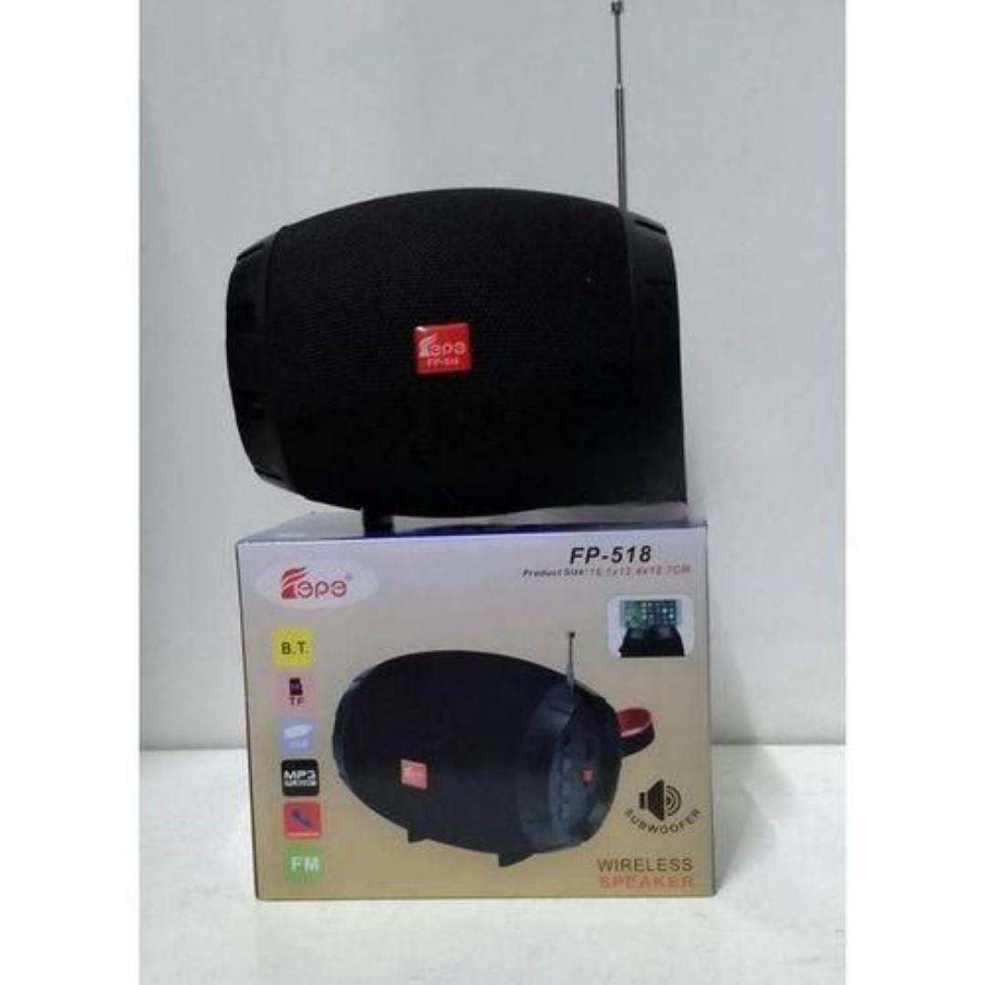 Epe FP-518 Mini Wireless Bluetooth-Compatible BSpeaker Portable Subwoofer Sound Bar Outdoor Waterproof Loudspeaker Support TF FM Radio