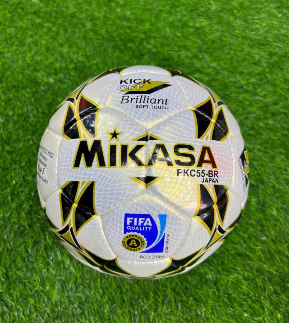 Mikasa Orginal Size 5 Soccer Ball Black,Gold & White Football