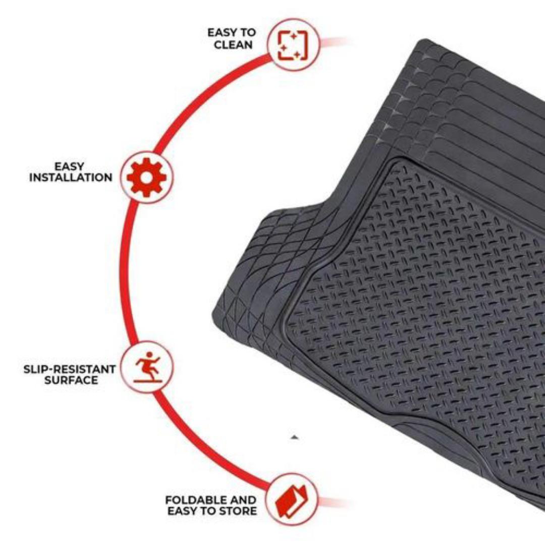 Universal Car Boot Liner Mat Heavy Duty Rubber Non Slip
