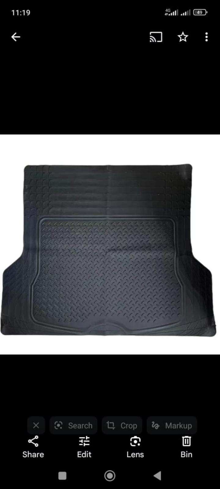 Universal Car Boot Liner Mat Heavy Duty Rubber Non Slip