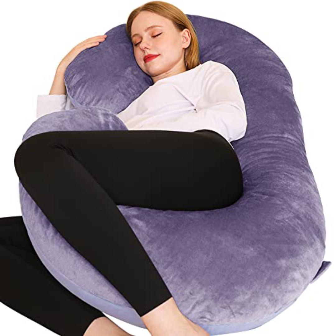 soft velvet pregnancy pillow
