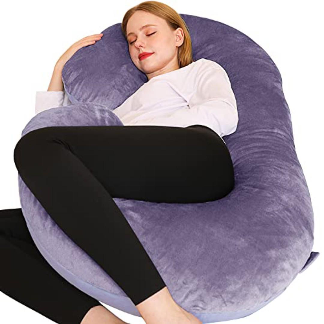 imported soft velvet pregnancy pillow