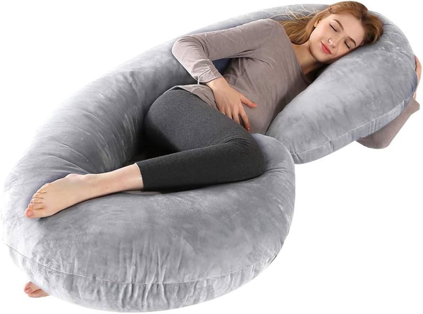 imported soft velvet pregnancy pillow