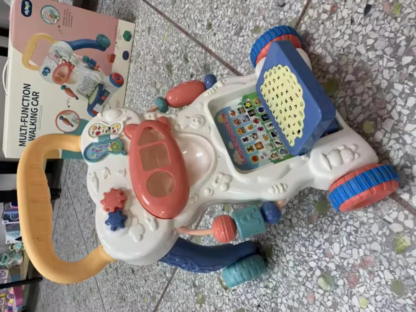 multifunctional push walker with water bank